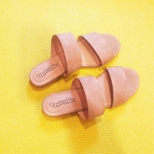 Faux Suede Sandals